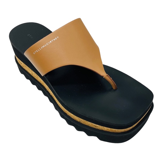 STELLA MCCARTNEY BRANDY SNEAK-ELYSE PLATFORM THONG SANDALS